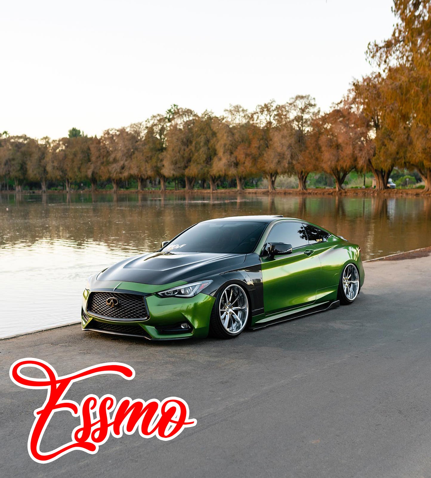 PET Super Gloss Metallic Mamba Green Vinyl Wrap