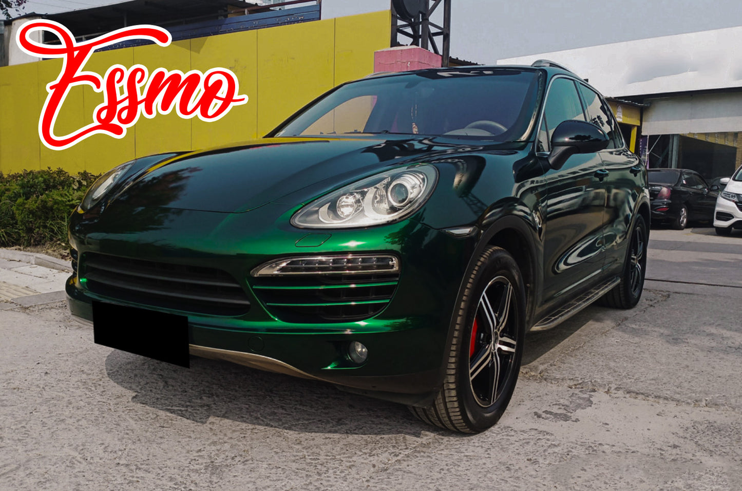 PET Super Gloss Metallic Agate Green Vinyl Wrap