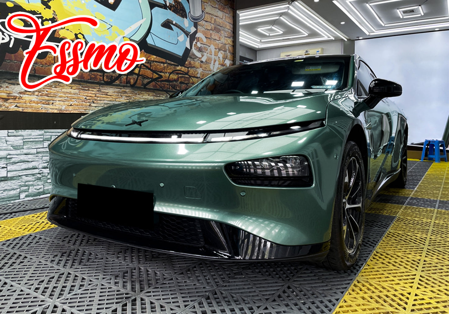 PET Super Gloss Metallic Fir Green Vinyl Wrap