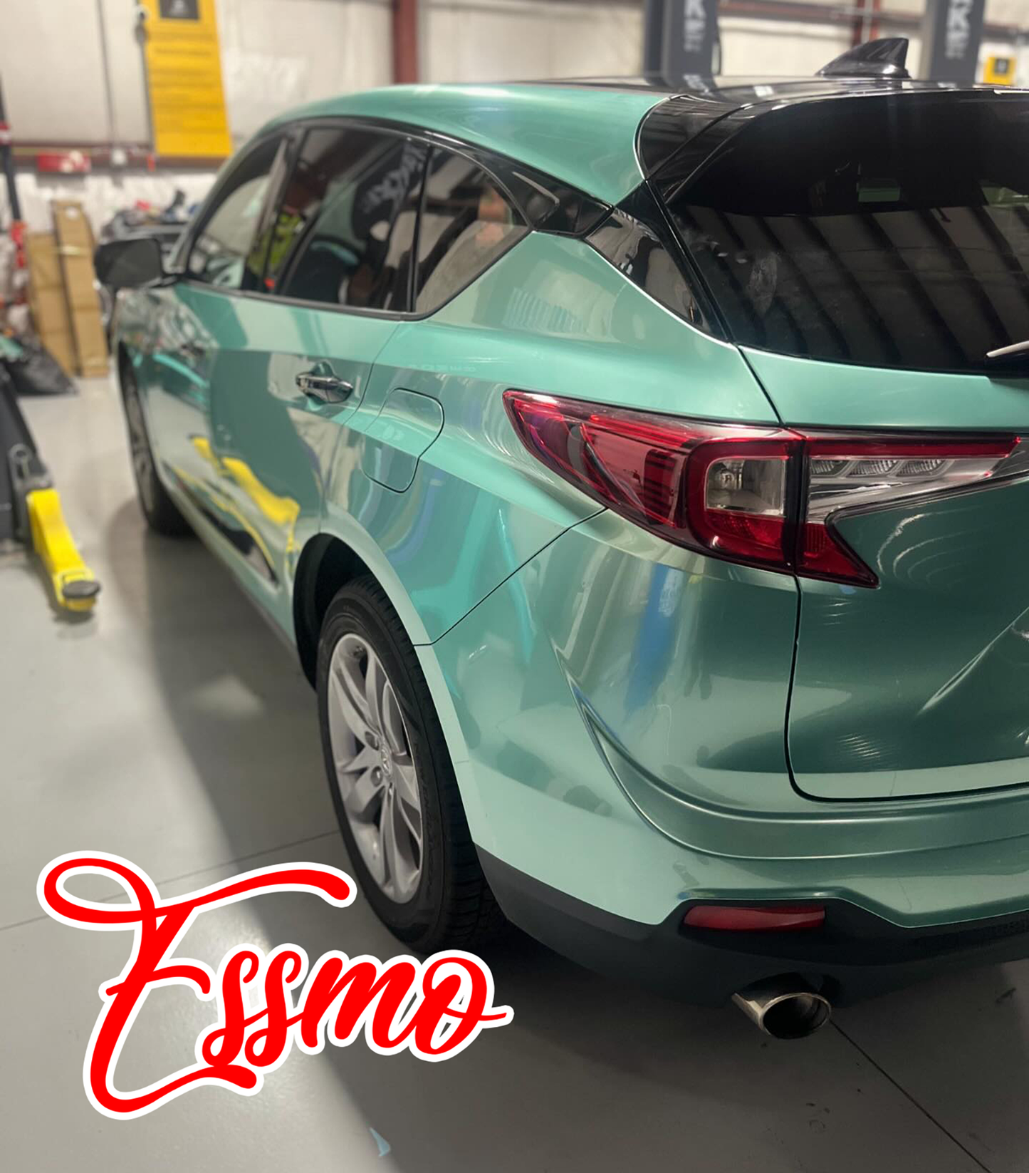 PET Super Gloss Metallic Verde Green Vinyl Wrap