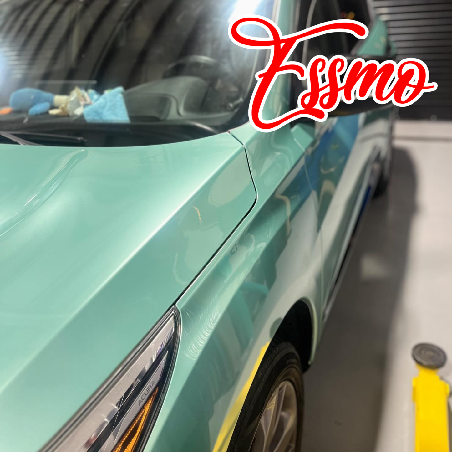 PET Super Gloss Metallic Verde Green Vinyl Wrap