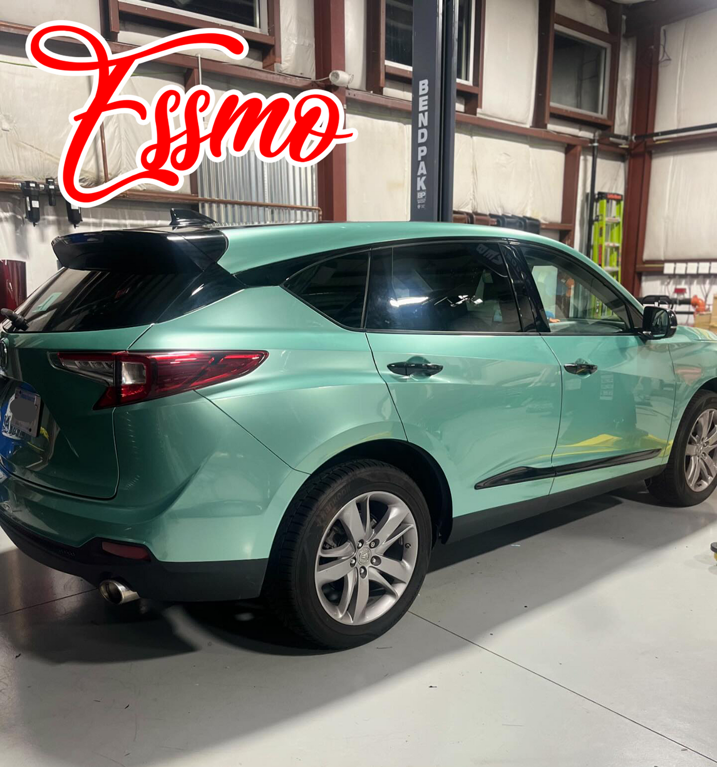 PET Super Gloss Metallic Verde Green Vinyl Wrap
