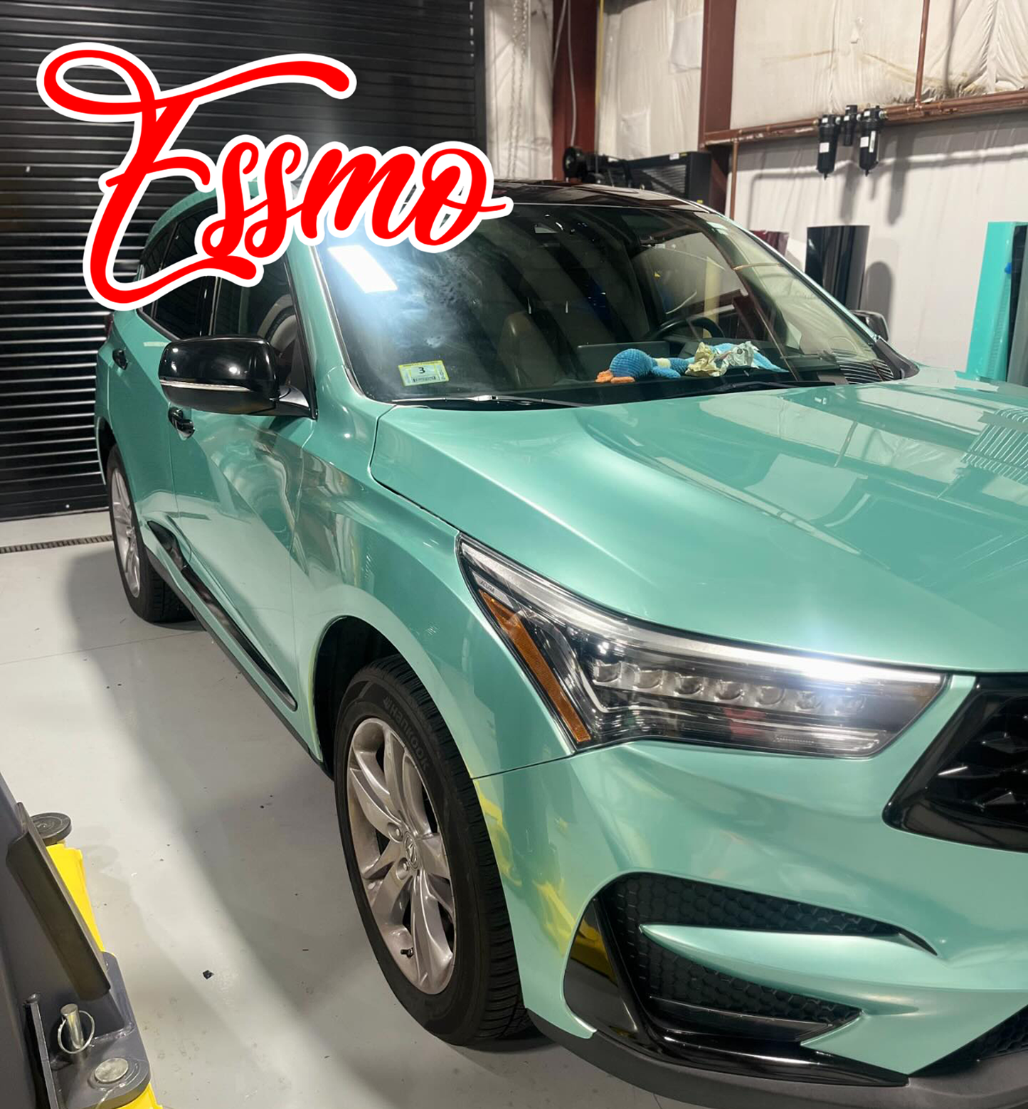PET Super Gloss Metallic Verde Green Vinyl Wrap