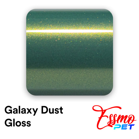 PET Galaxy Dust Gloss Emerald Green Color Shift Vinyl Wrap