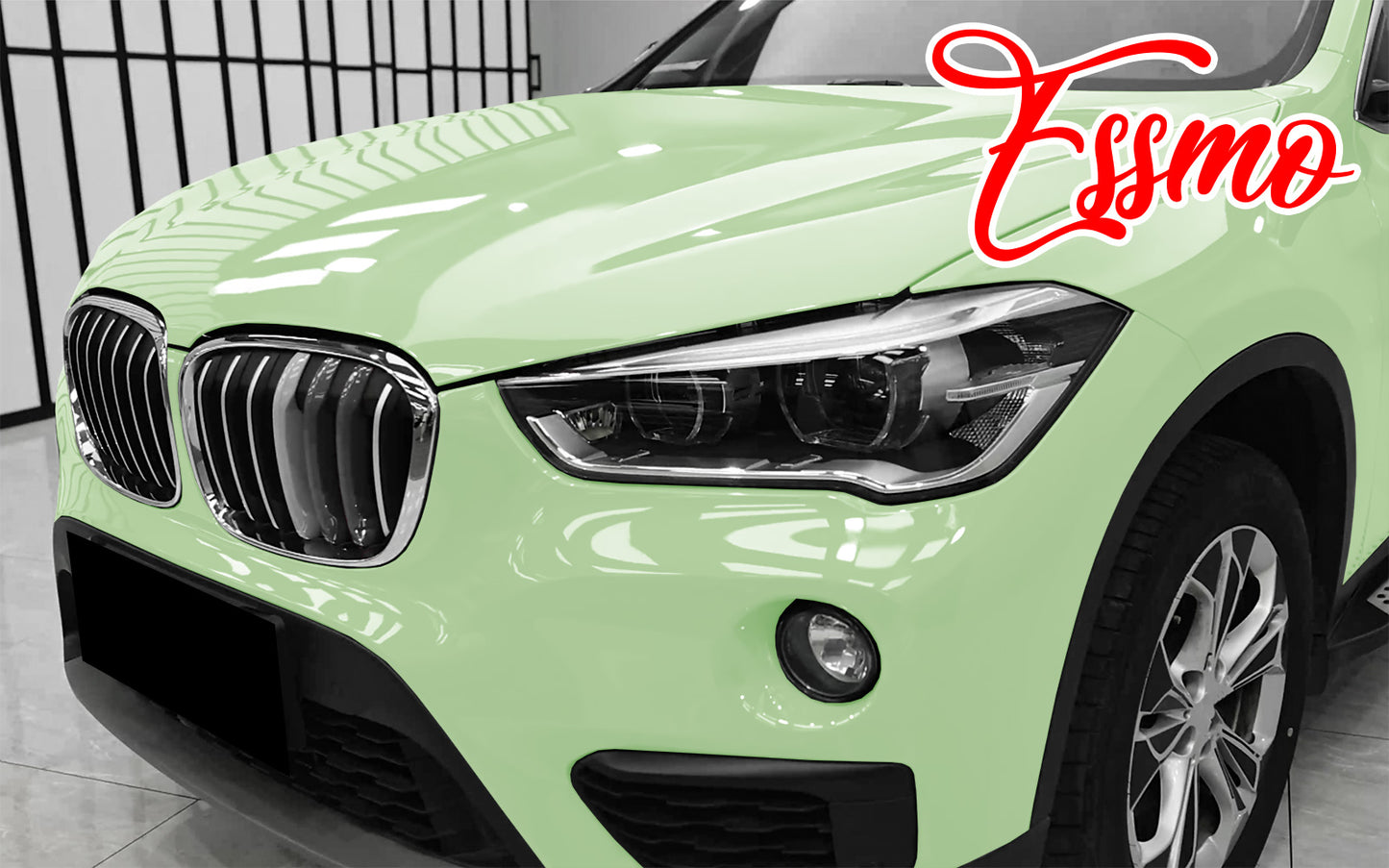 PET Super Gloss Matcha Green Vinyl Wrap