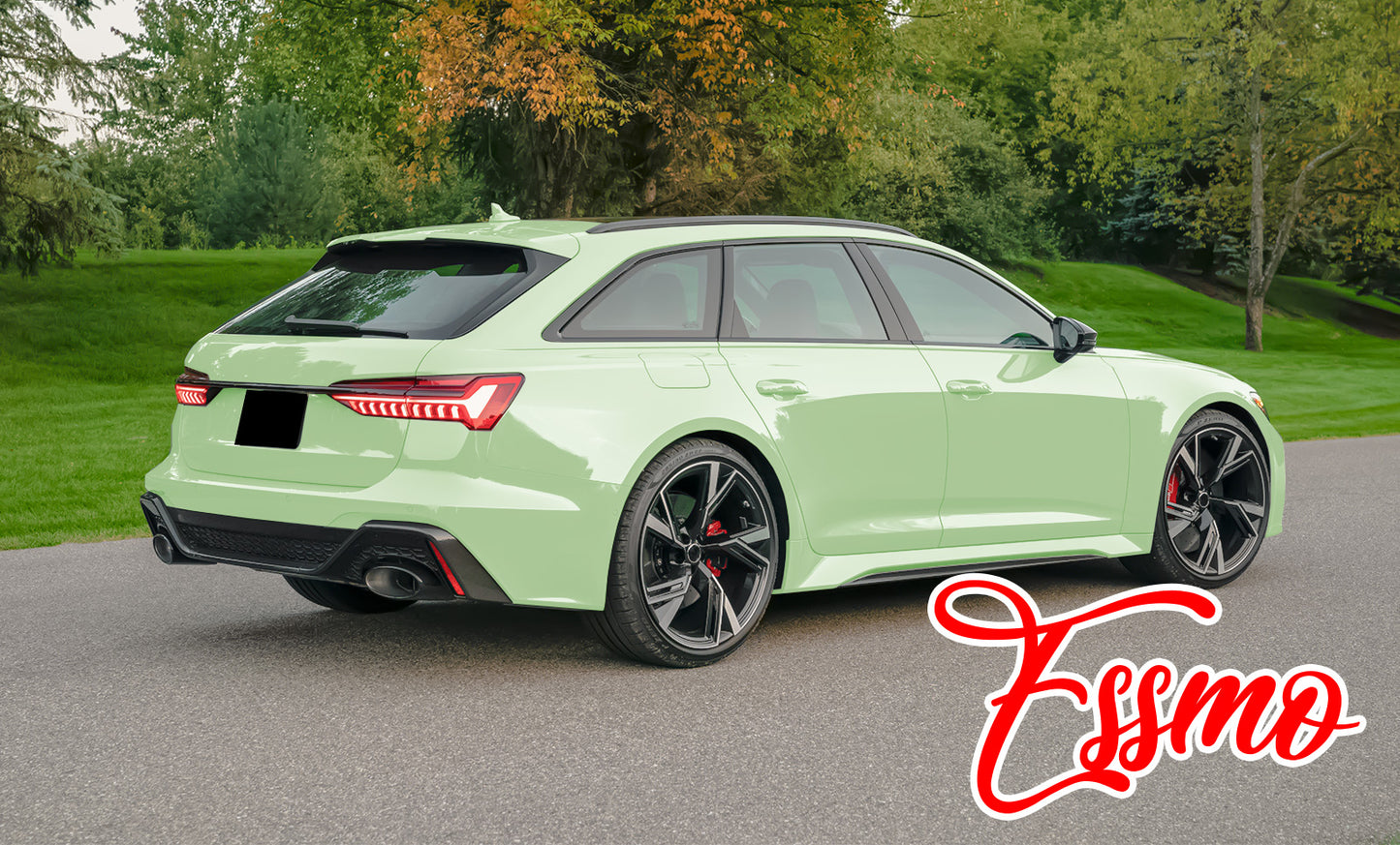 PET Super Gloss Matcha Green Vinyl Wrap