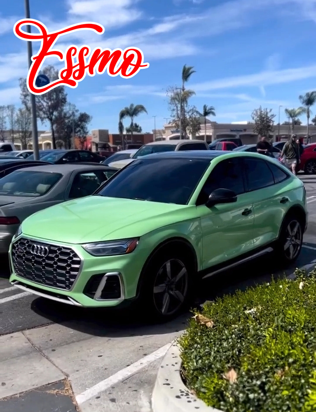PET Super Gloss Matcha Green Vinyl Wrap