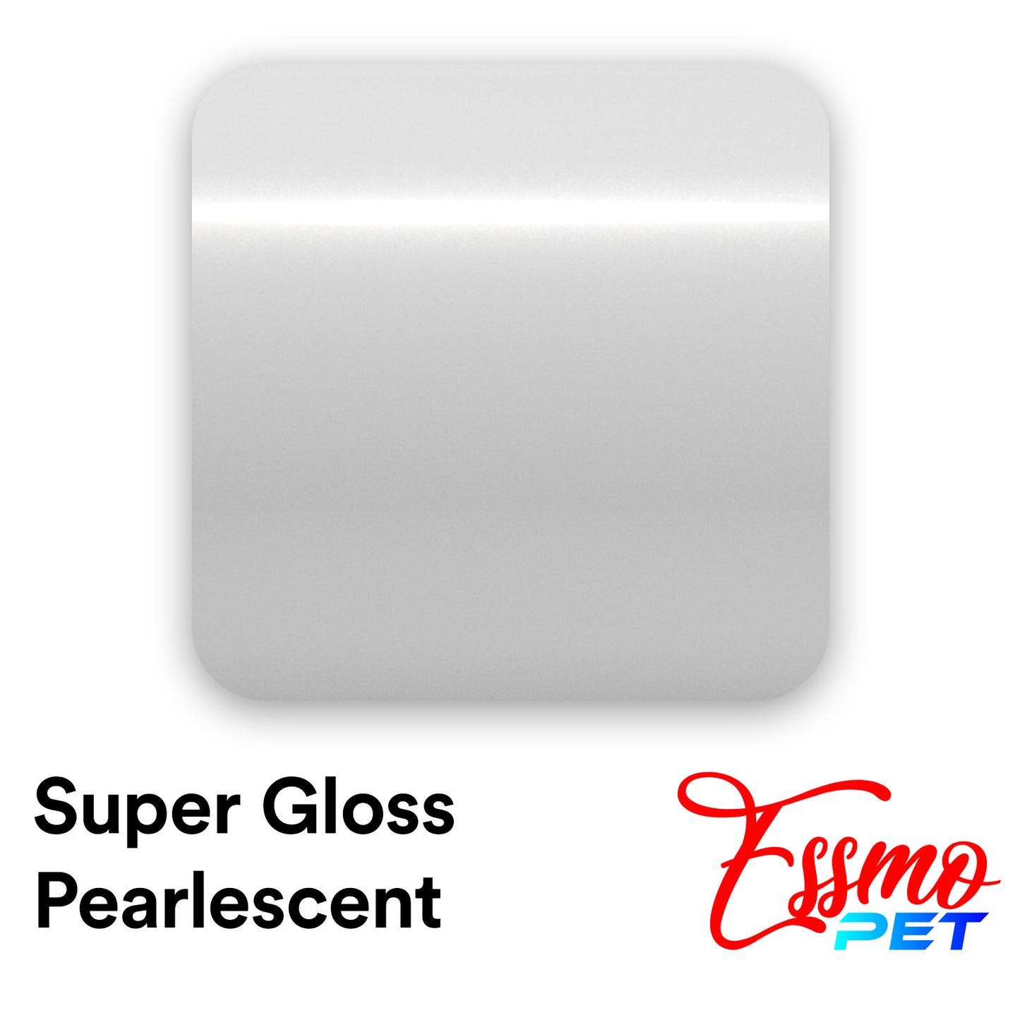 PET Super Gloss Pearlescent Ceramic White Vinyl Wrap