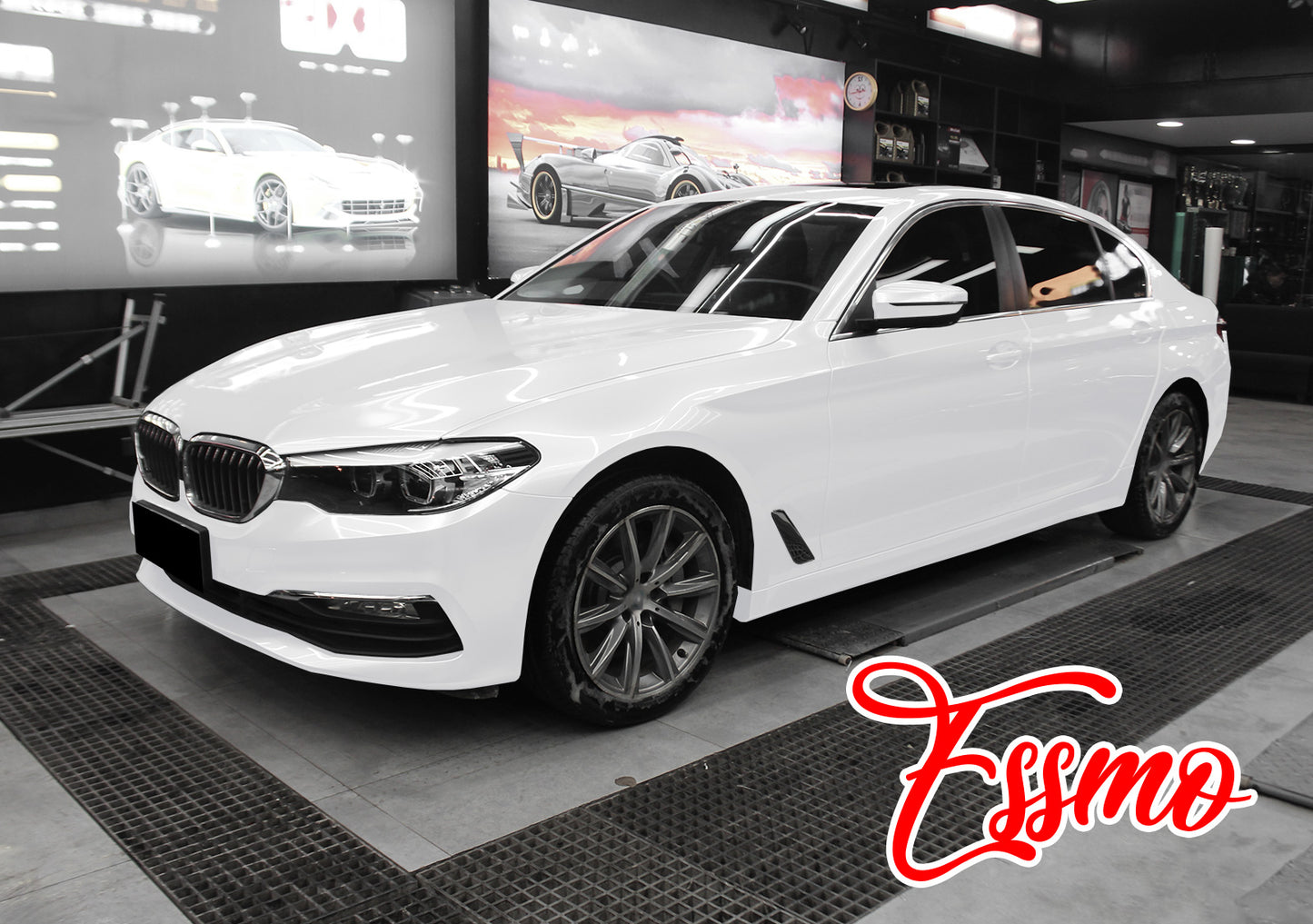 PET Super Gloss Pearlescent Ceramic White Vinyl Wrap