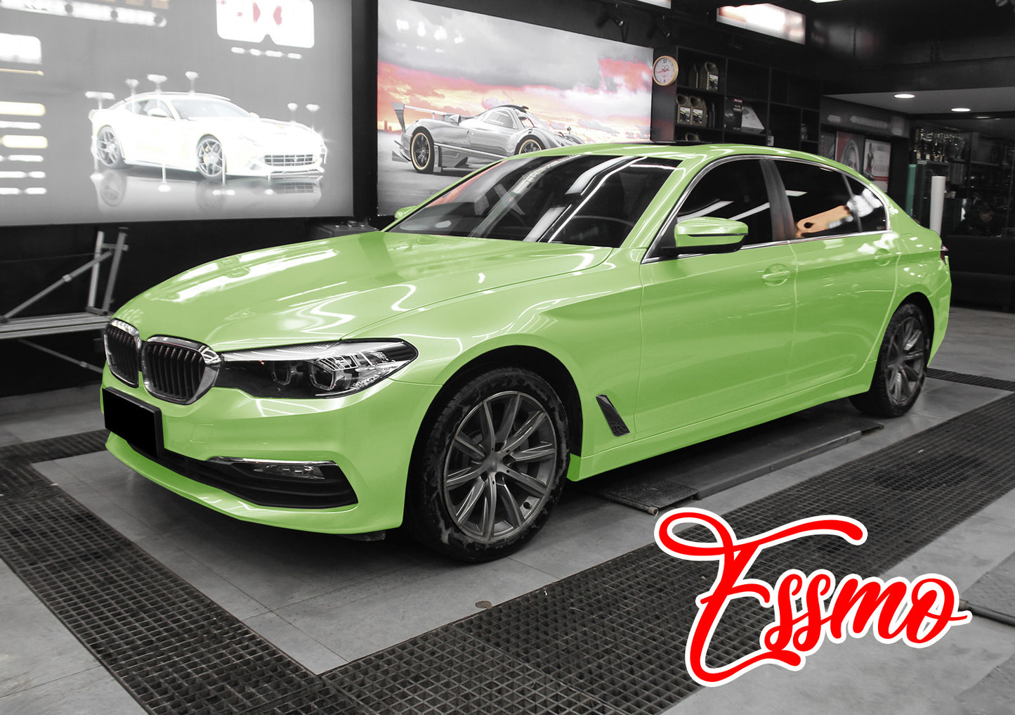 PET Super Gloss Pearlescent Mint Green Vinyl Wrap