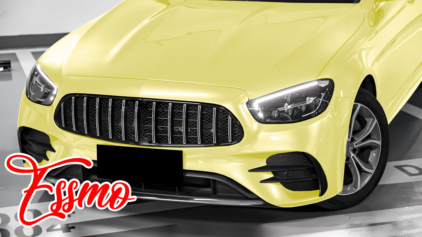 PET Super Gloss Pearlescent Pastel Yellow Vinyl Wrap