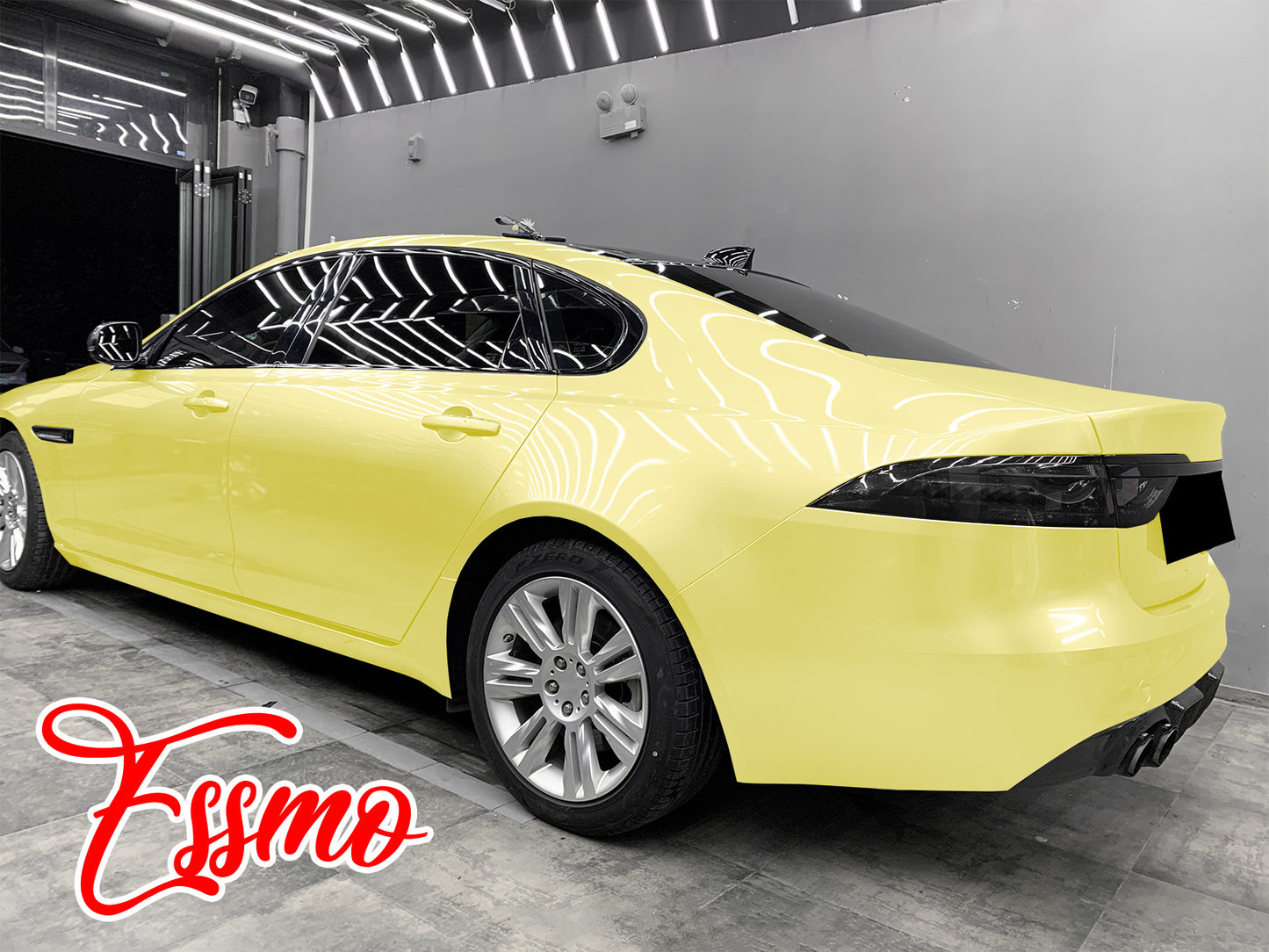 PET Super Gloss Pearlescent Pastel Yellow Vinyl Wrap