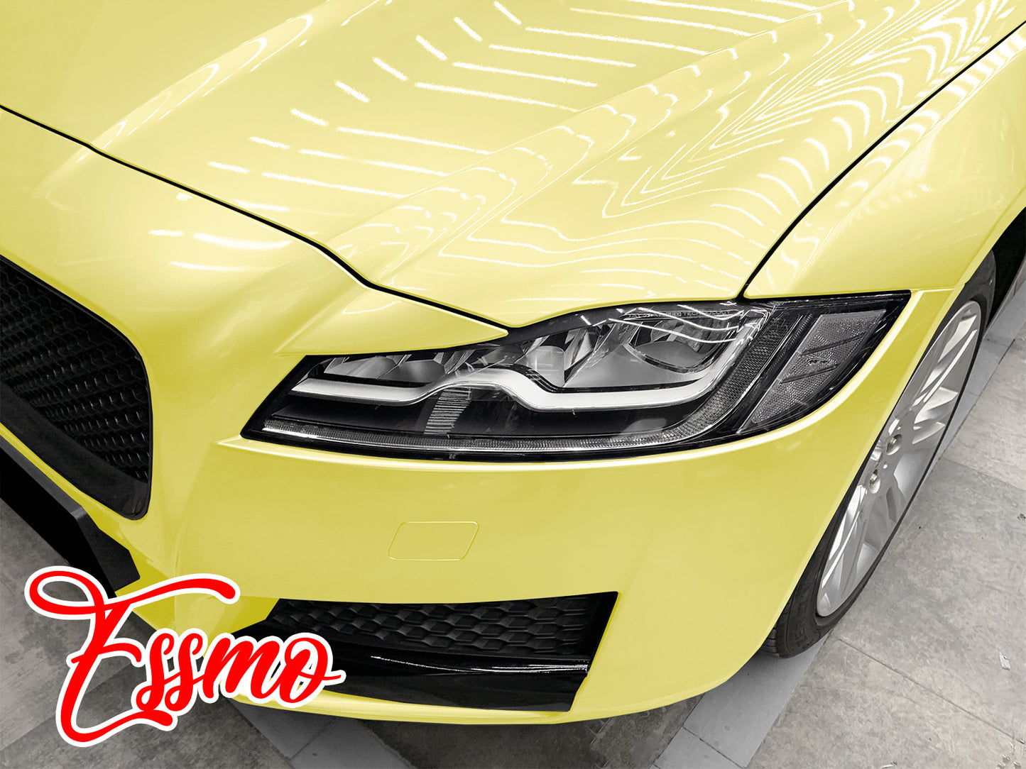 PET Super Gloss Pearlescent Pastel Yellow Vinyl Wrap
