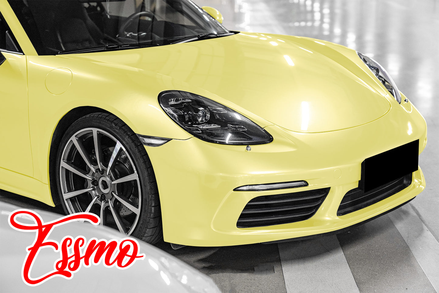 PET Super Gloss Pearlescent Pastel Yellow Vinyl Wrap
