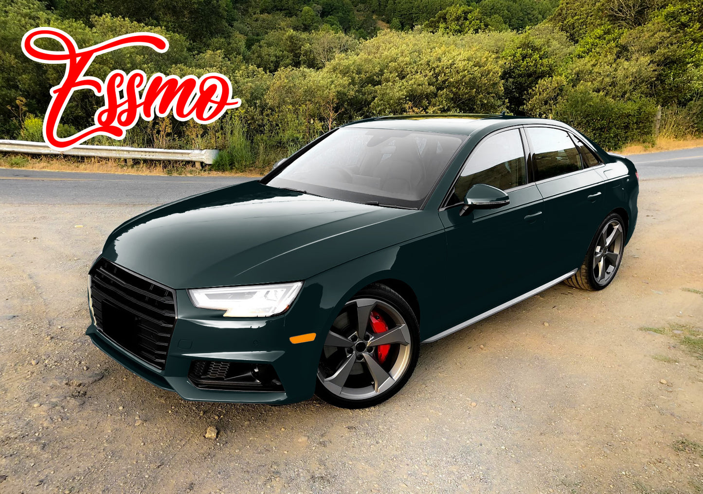 PET Super Gloss Dark Moss Green Vinyl Wrap