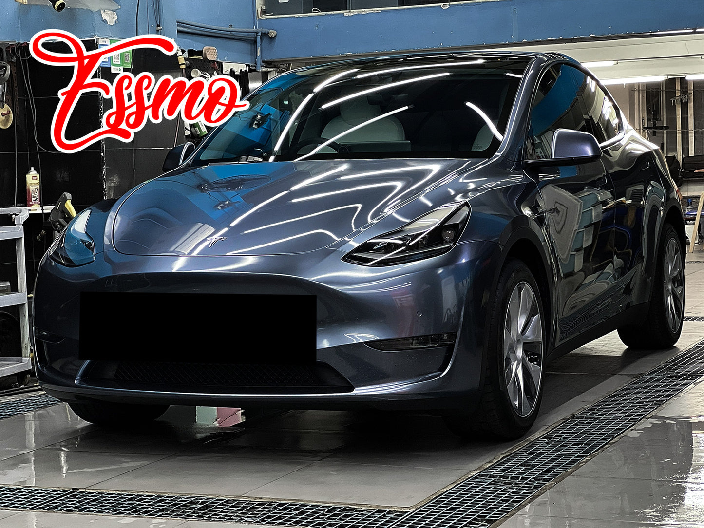 PET Super Gloss Metallic Byron Blue Vinyl Wrap