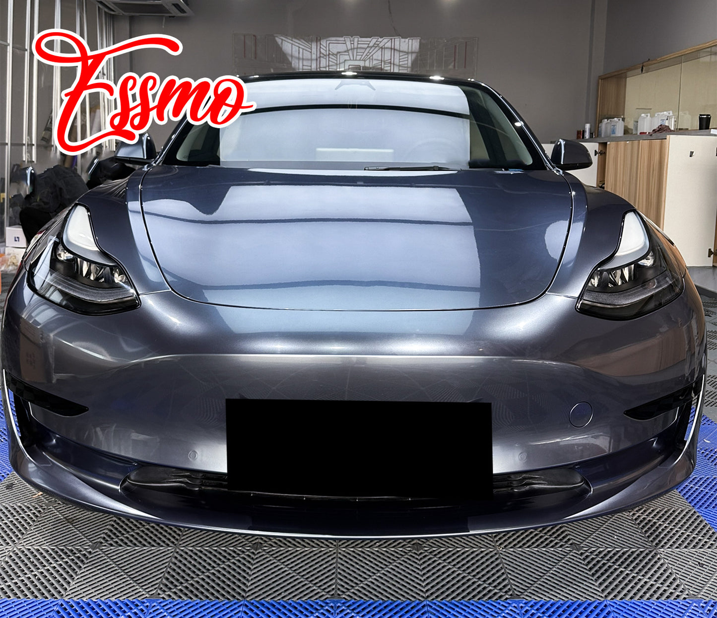 PET Super Gloss Metallic Byron Blue Vinyl Wrap