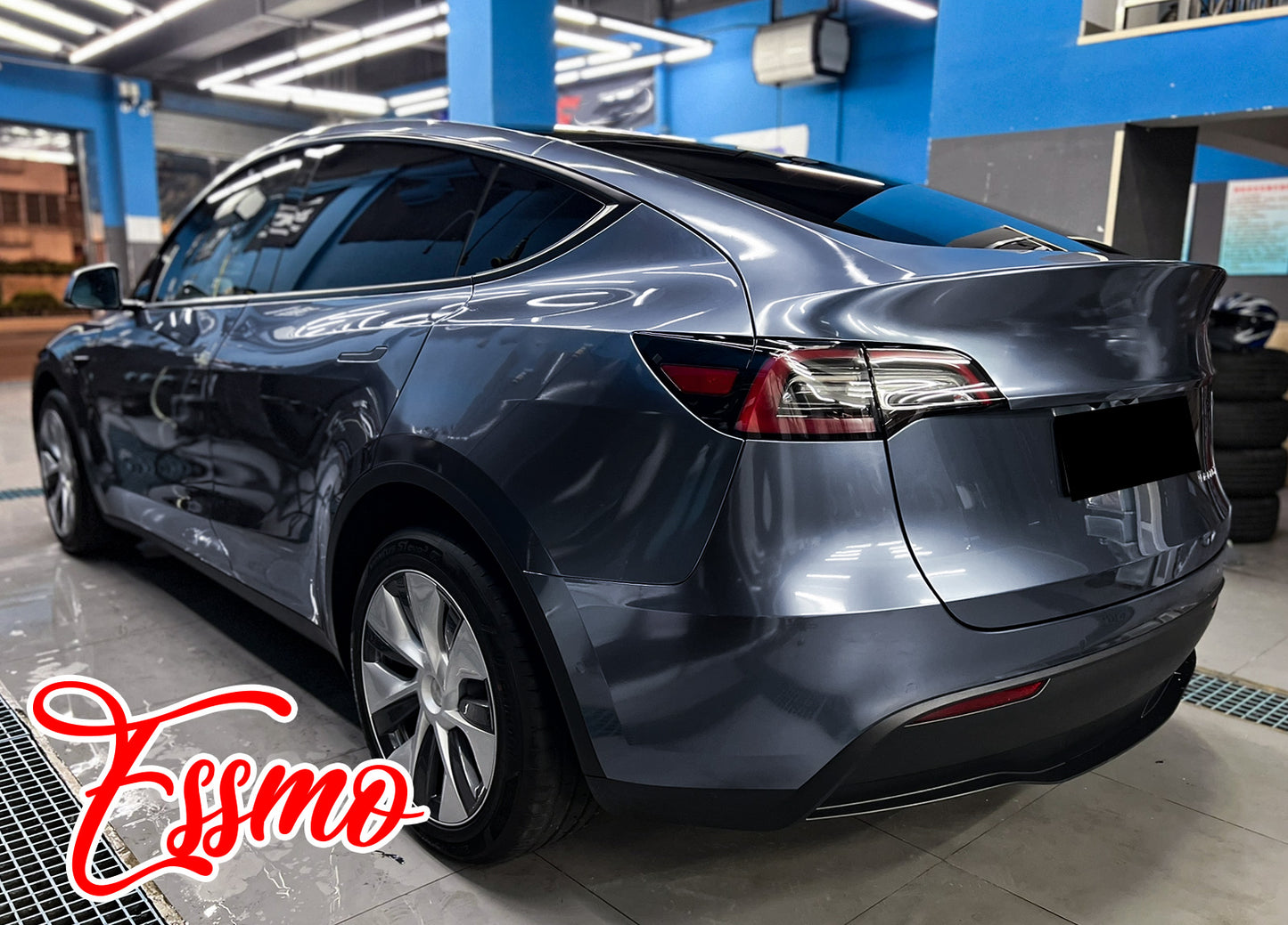 PET Super Gloss Metallic Byron Blue Vinyl Wrap