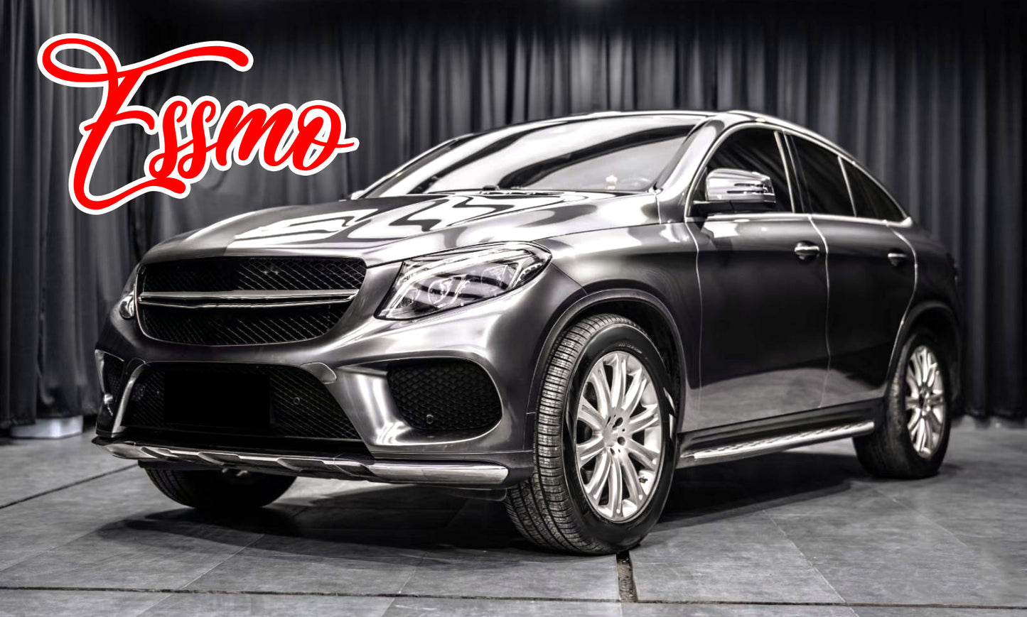 PET Liquid Metallic Gunmetal Gray Vinyl Wrap