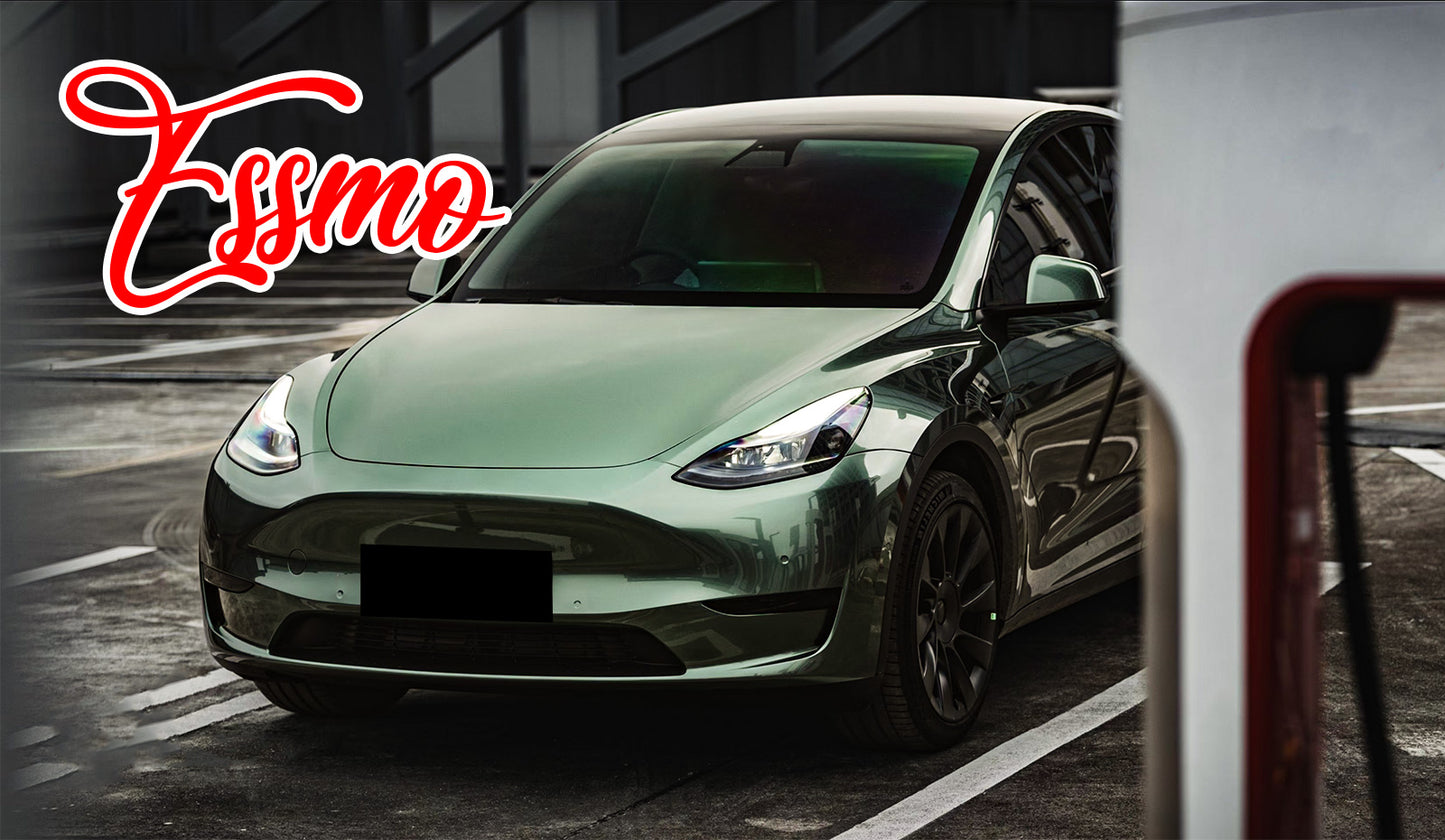 PET Liquid Metallic Jasper Green Vinyl Wrap