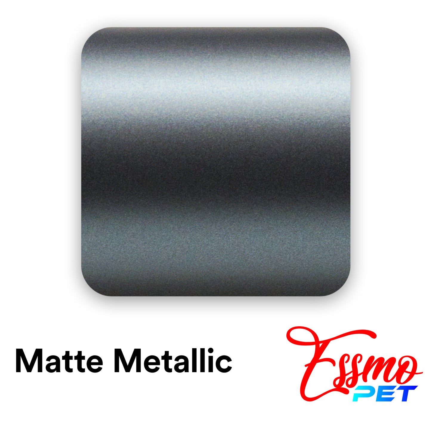 PET Matte Metallic Ghost Gray Blue Vinyl Wrap