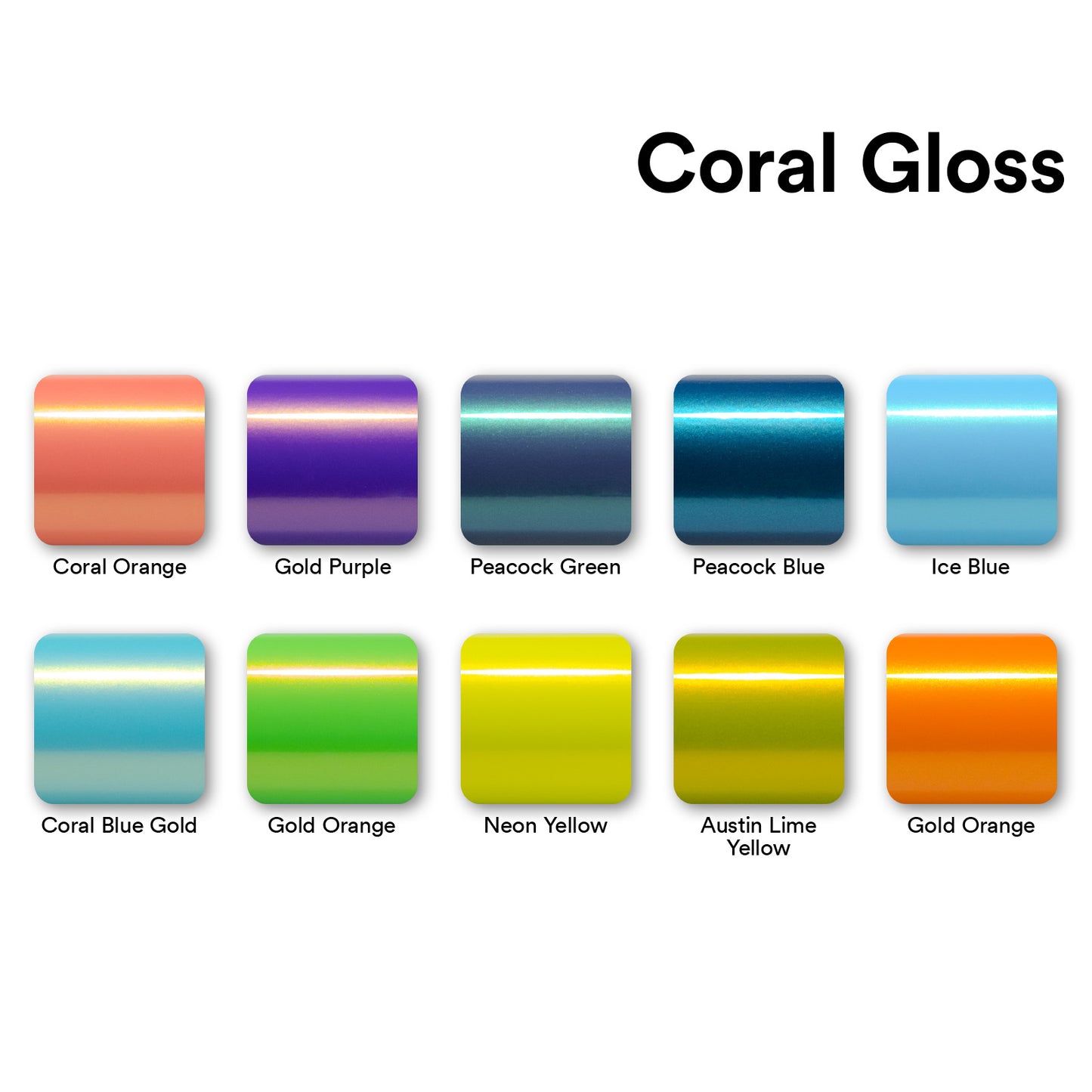 Coral Gloss Blue Gold Vinyl Wrap