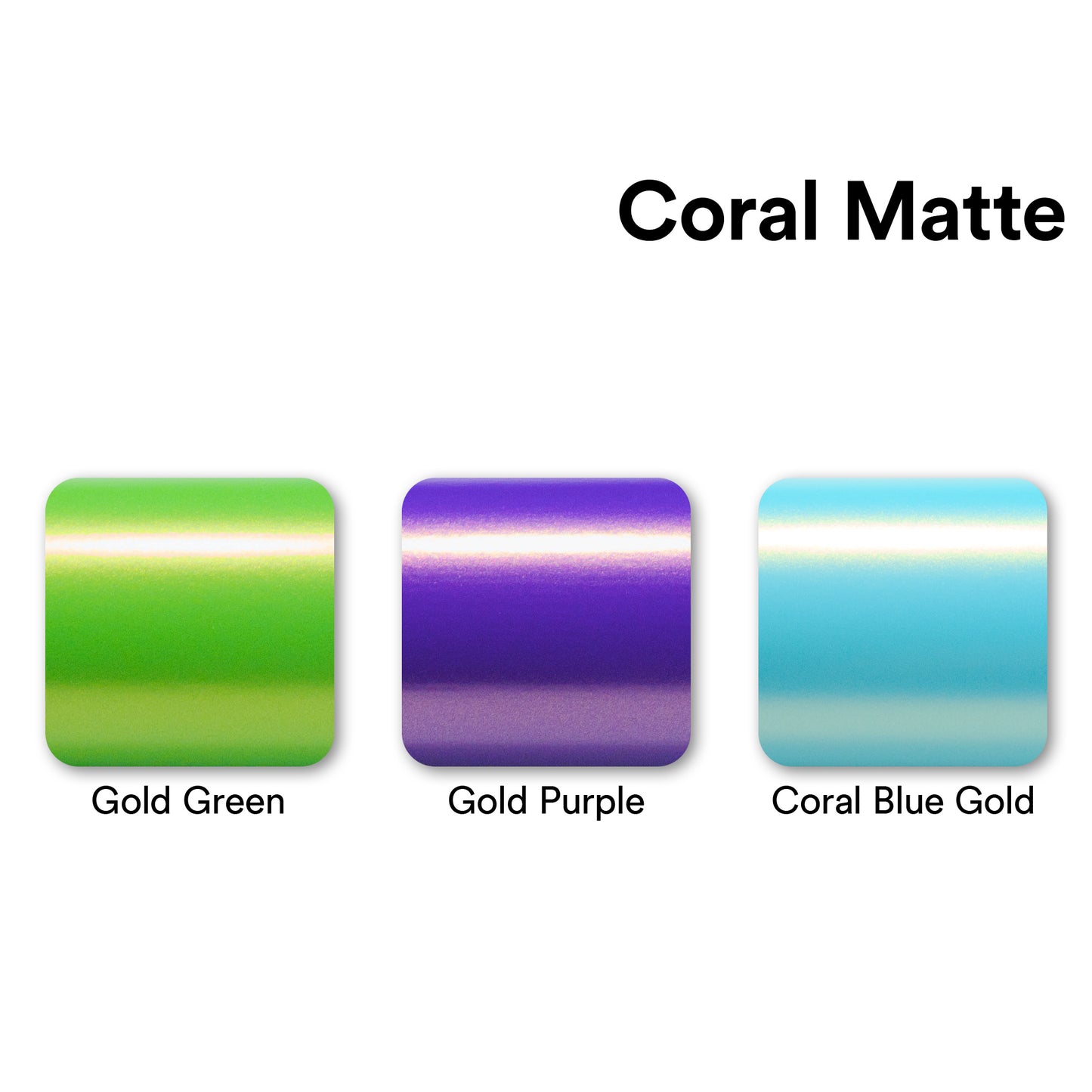 Coral Matte Gold Green Vinyl Wrap