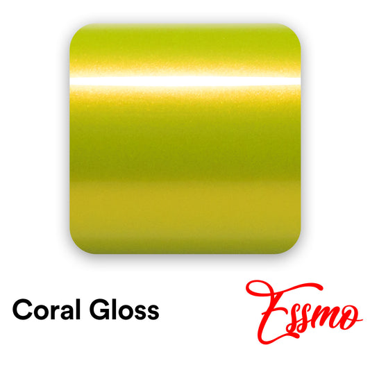 Coral Gloss Austin Lime Yellow Vinyl Wrap
