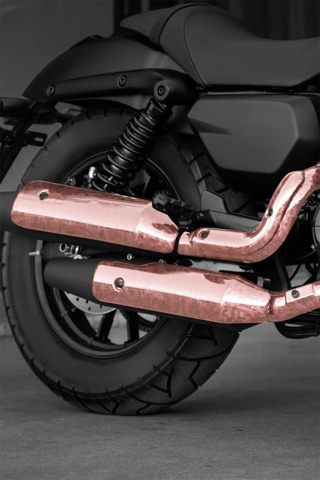 24K Chopped Forged Carbon Fiber Gloss Rose Gold Vinyl Wrap