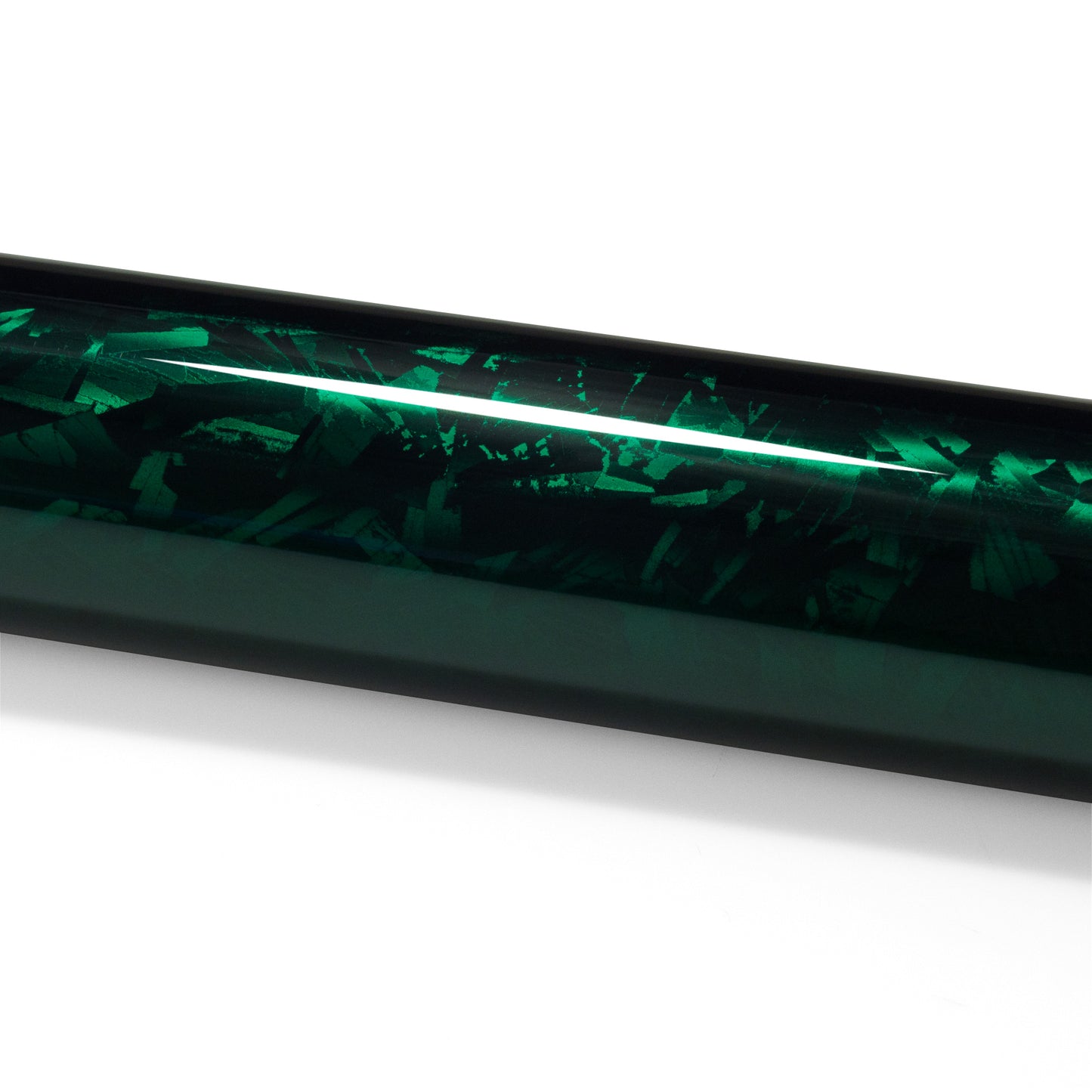 24K Chopped Forged Carbon Fiber Gloss Midnight Green Vinyl Wrap