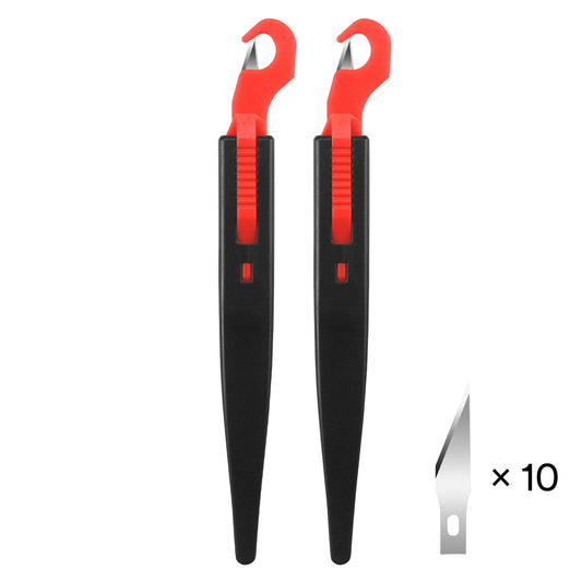 ESSMO Cutter Concealed Safety Hidden Blade Utility Knife for Cardboard, Film, Straps & Tape