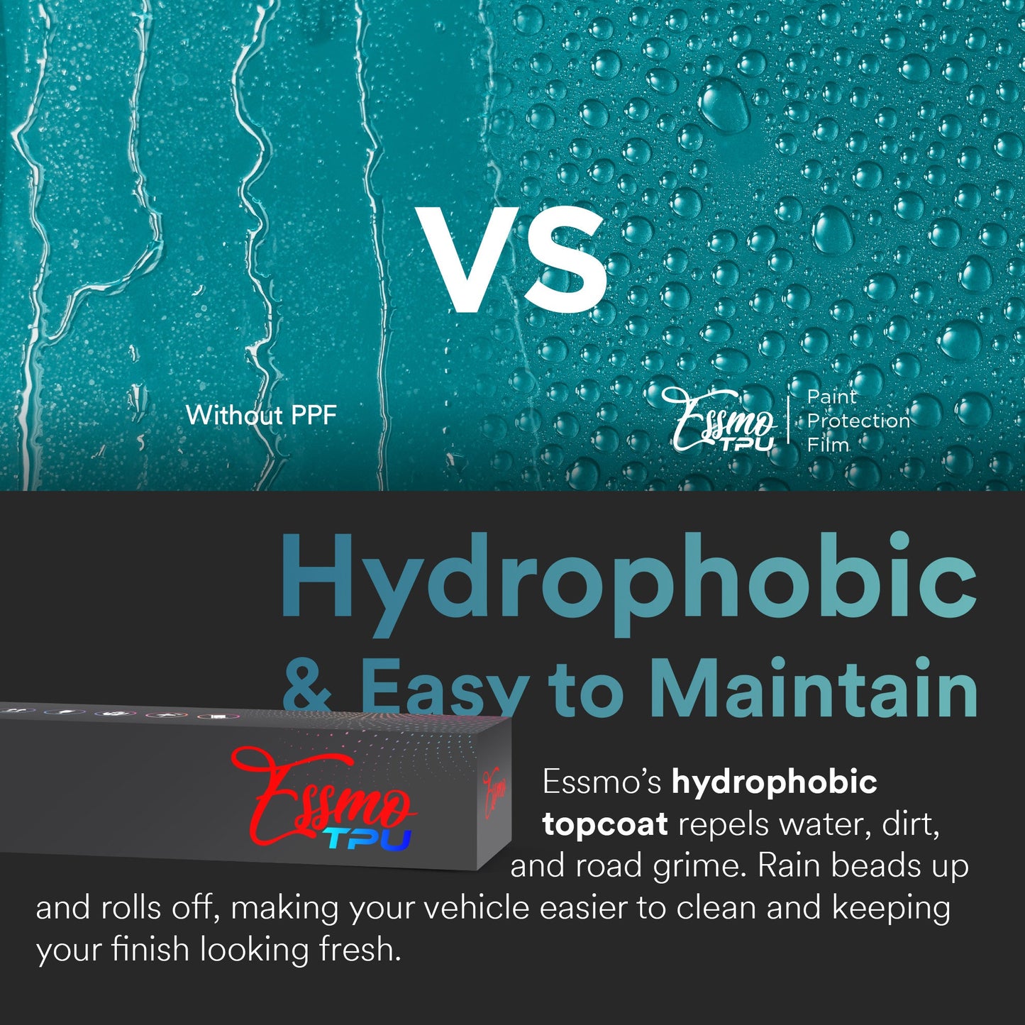 Liquid Metallic Glass Green Dry Apply PPF TPU Paint Protection Film