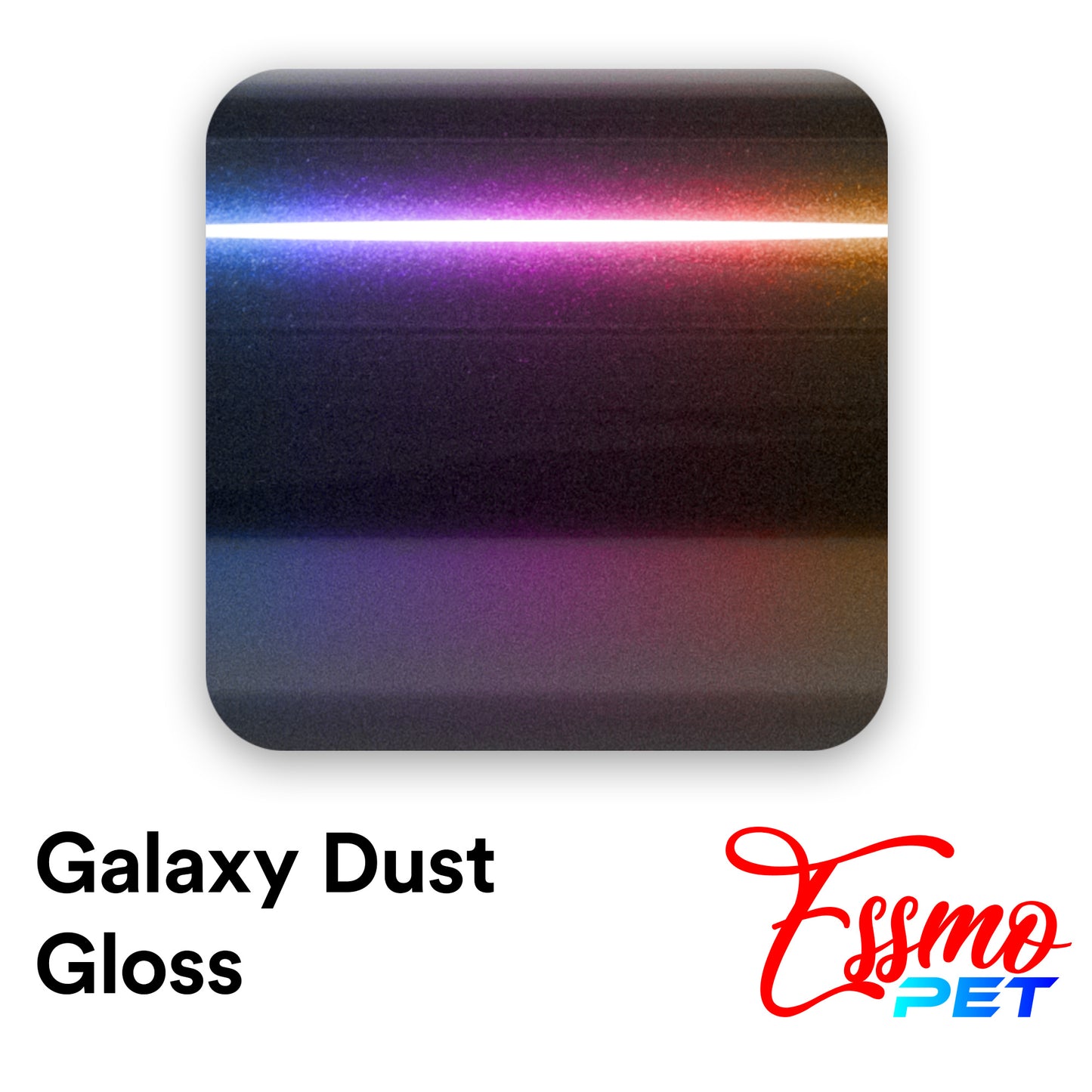 PET Galaxy Dust Gloss Roaring Purple Color Shift Vinyl Wrap