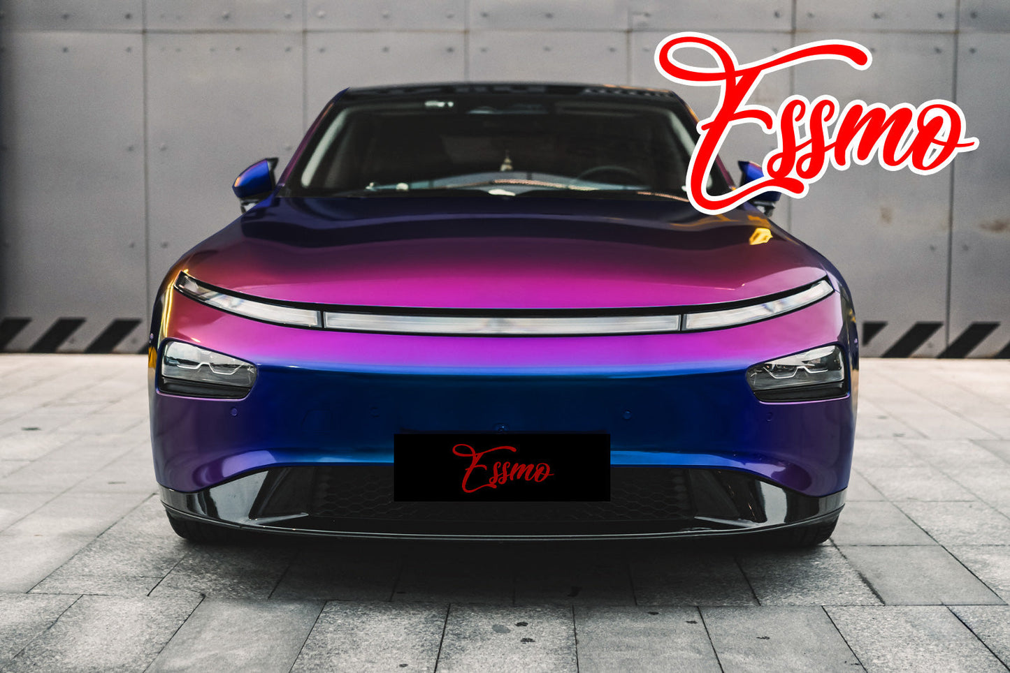 PET Galaxy Dust Gloss Roaring Purple Color Shift Vinyl Wrap