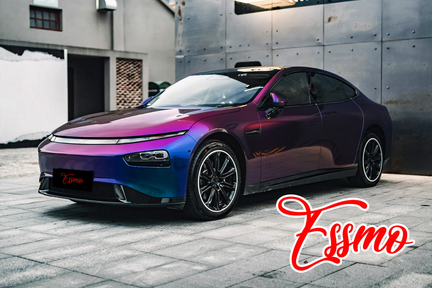 PET Galaxy Dust Gloss Roaring Purple Color Shift Vinyl Wrap