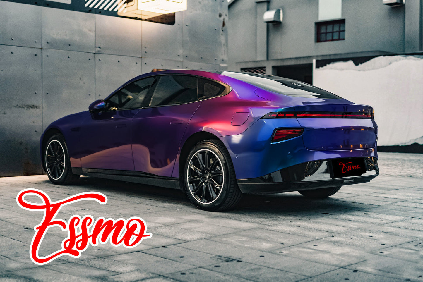 PET Galaxy Dust Gloss Roaring Purple Color Shift Vinyl Wrap