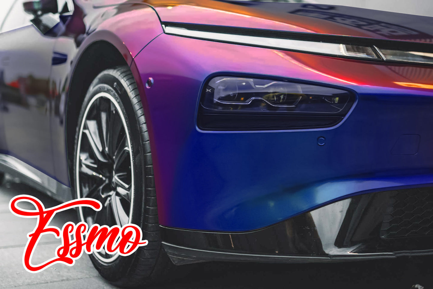 PET Galaxy Dust Gloss Roaring Purple Color Shift Vinyl Wrap