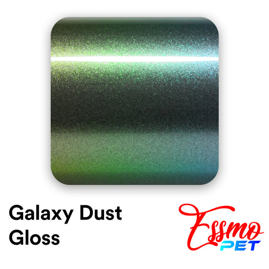 PET Galaxy Dust Gloss Spring Green Color Shift Vinyl Wrap