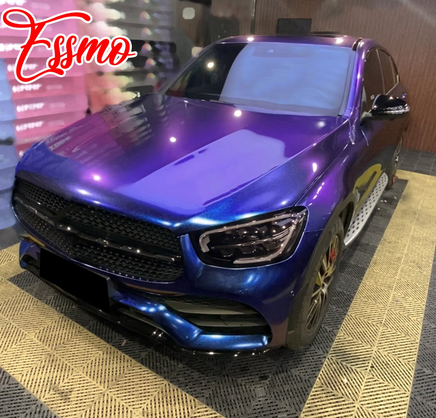 Galaxy Dust Gloss Purple Blue Vinyl Wrap
