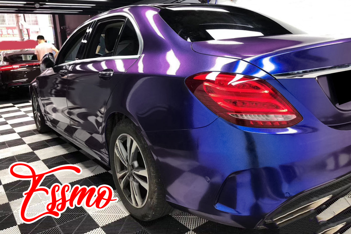 Galaxy Dust Gloss Purple Blue Vinyl Wrap