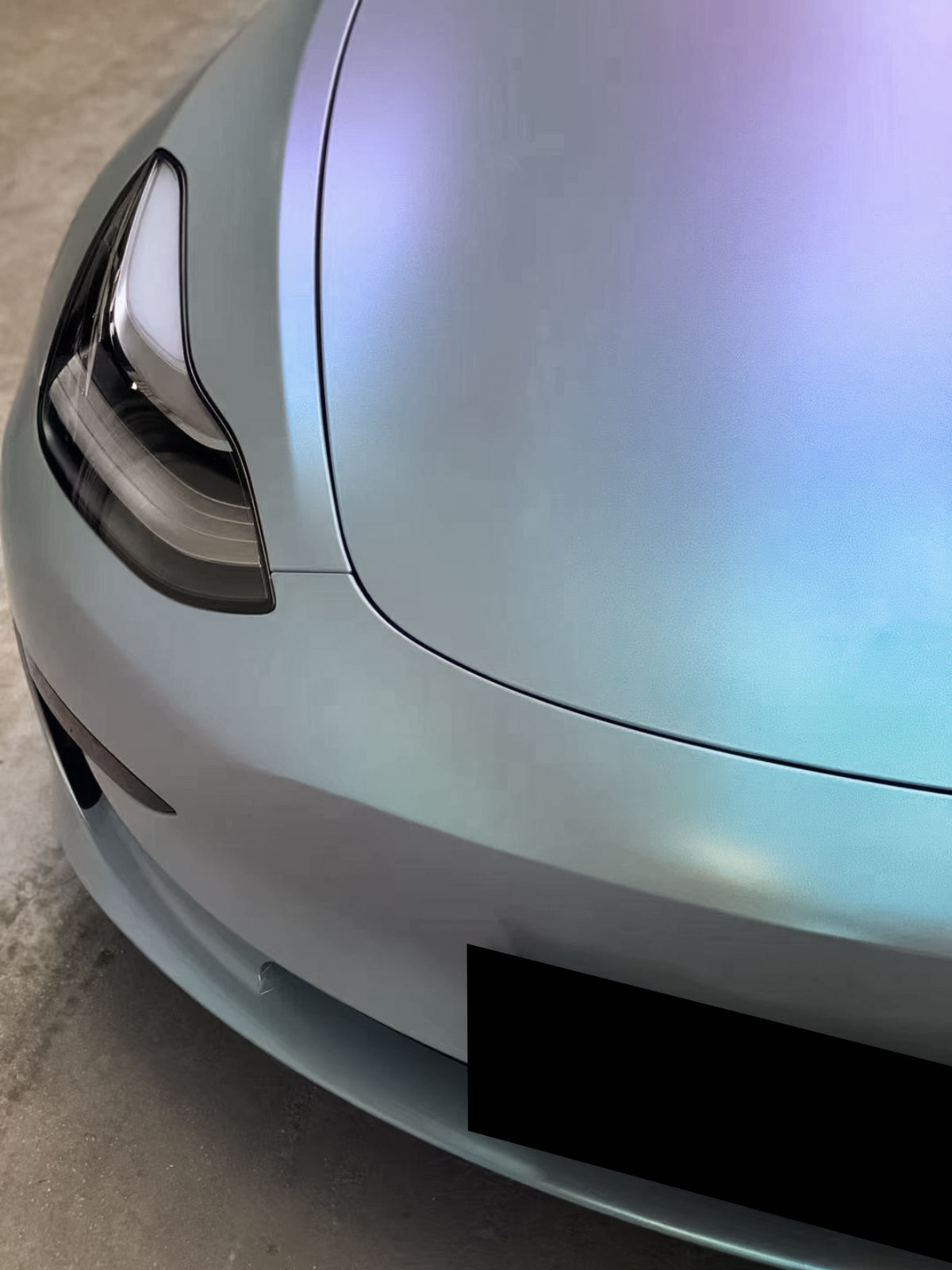 Galaxy Dust Matte Gray Blue Vinyl Wrap