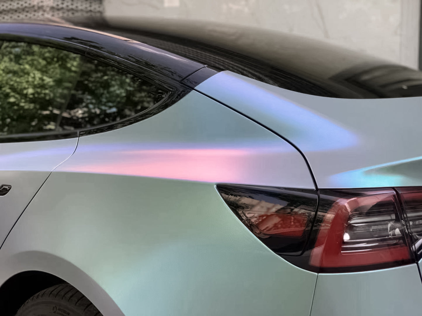 Galaxy Dust Matte Gray Blue Vinyl Wrap