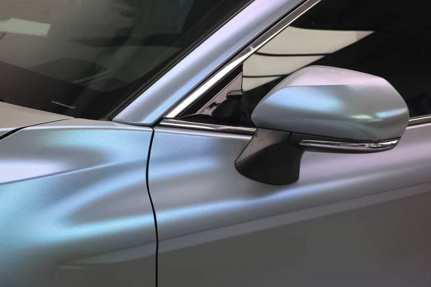 Galaxy Dust Matte Gray Blue Vinyl Wrap