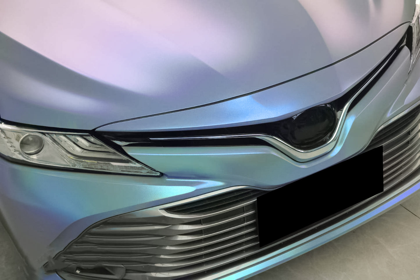 Galaxy Dust Matte Gray Blue Vinyl Wrap
