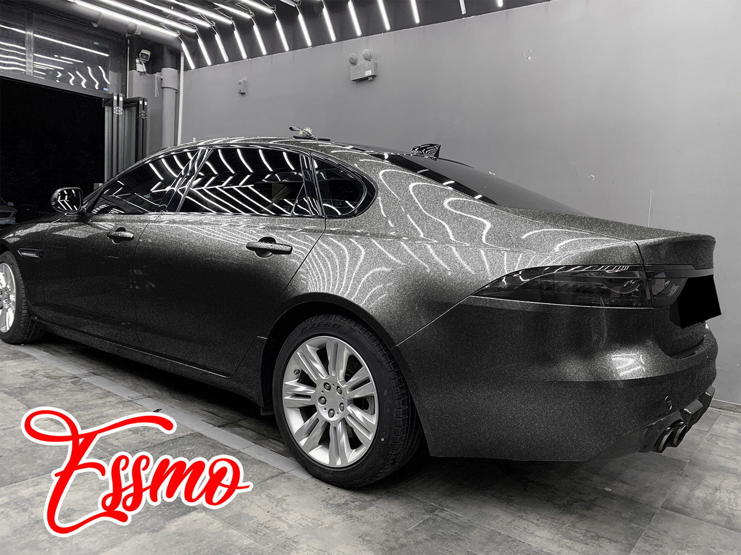 Heavy Metal Diamond Gloss Graphite Gray Vinyl Wrap