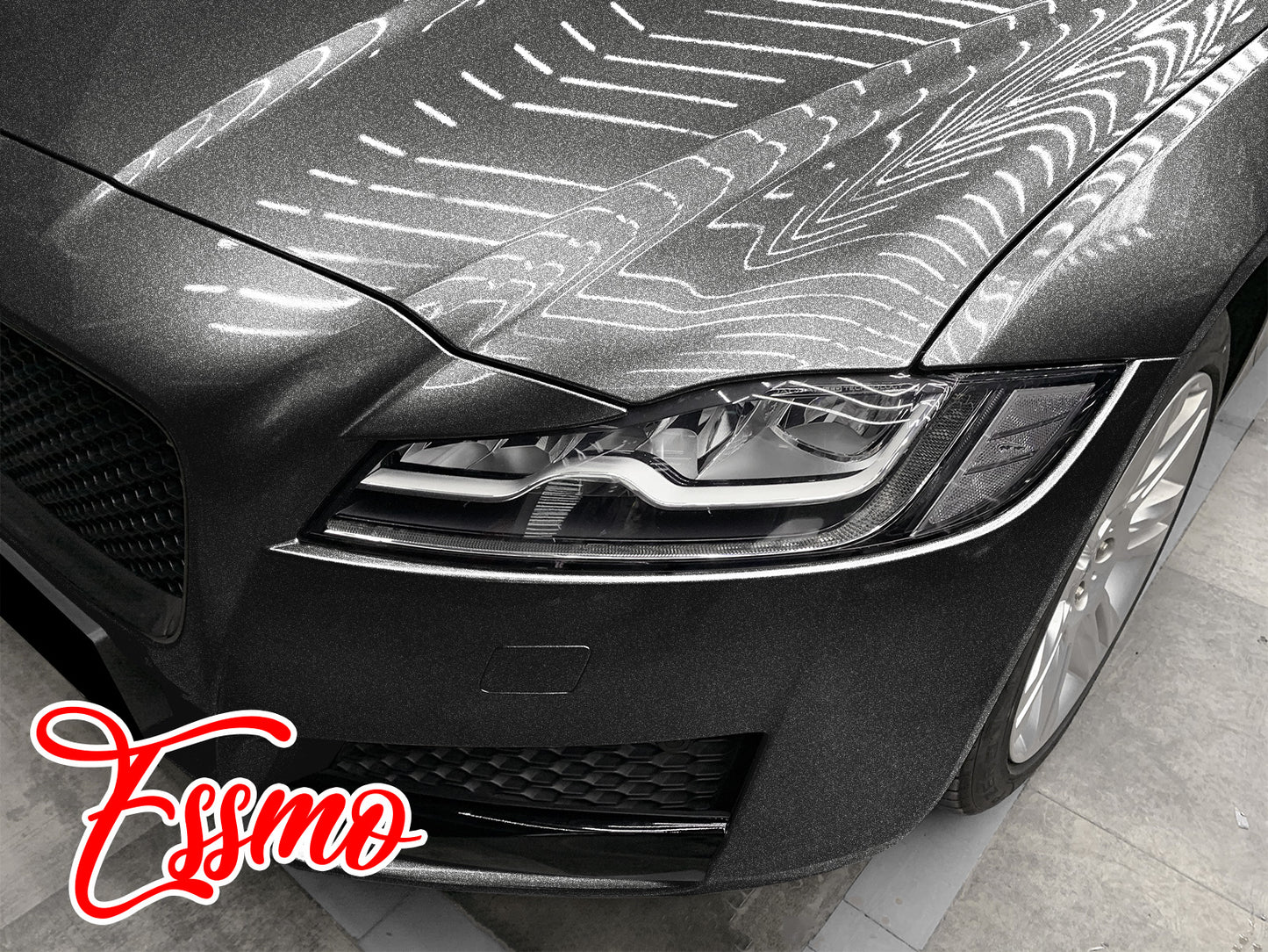 Heavy Metal Diamond Gloss Graphite Gray Vinyl Wrap
