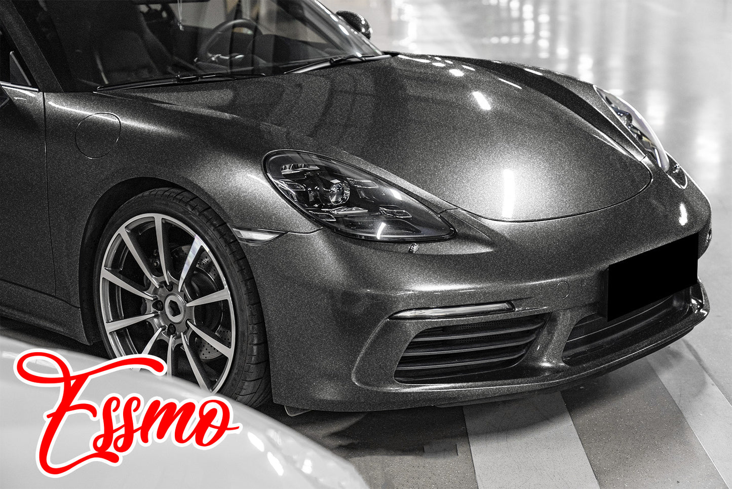 Heavy Metal Diamond Gloss Graphite Gray Vinyl Wrap