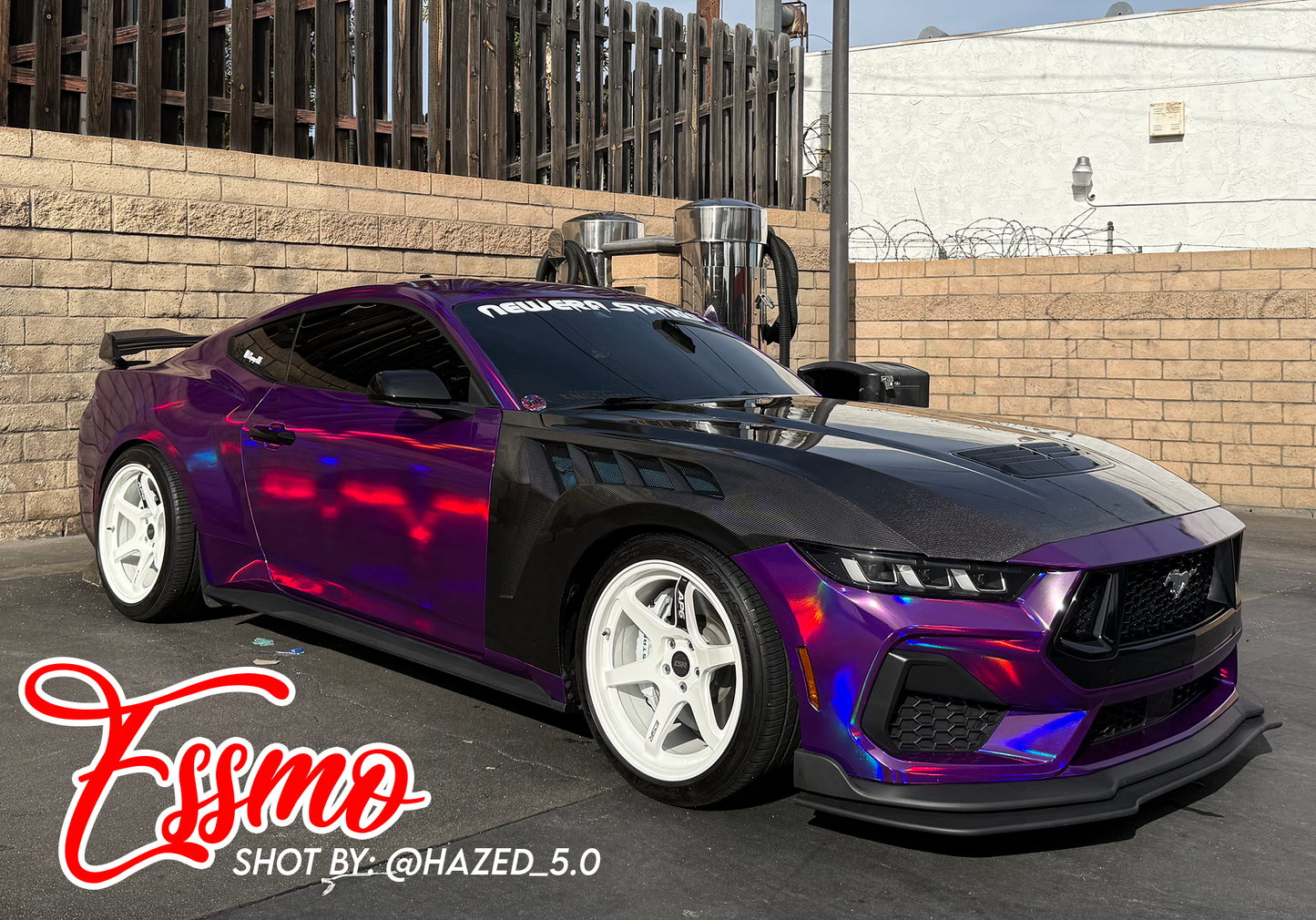 PET Holographic Purple Vinyl Wrap