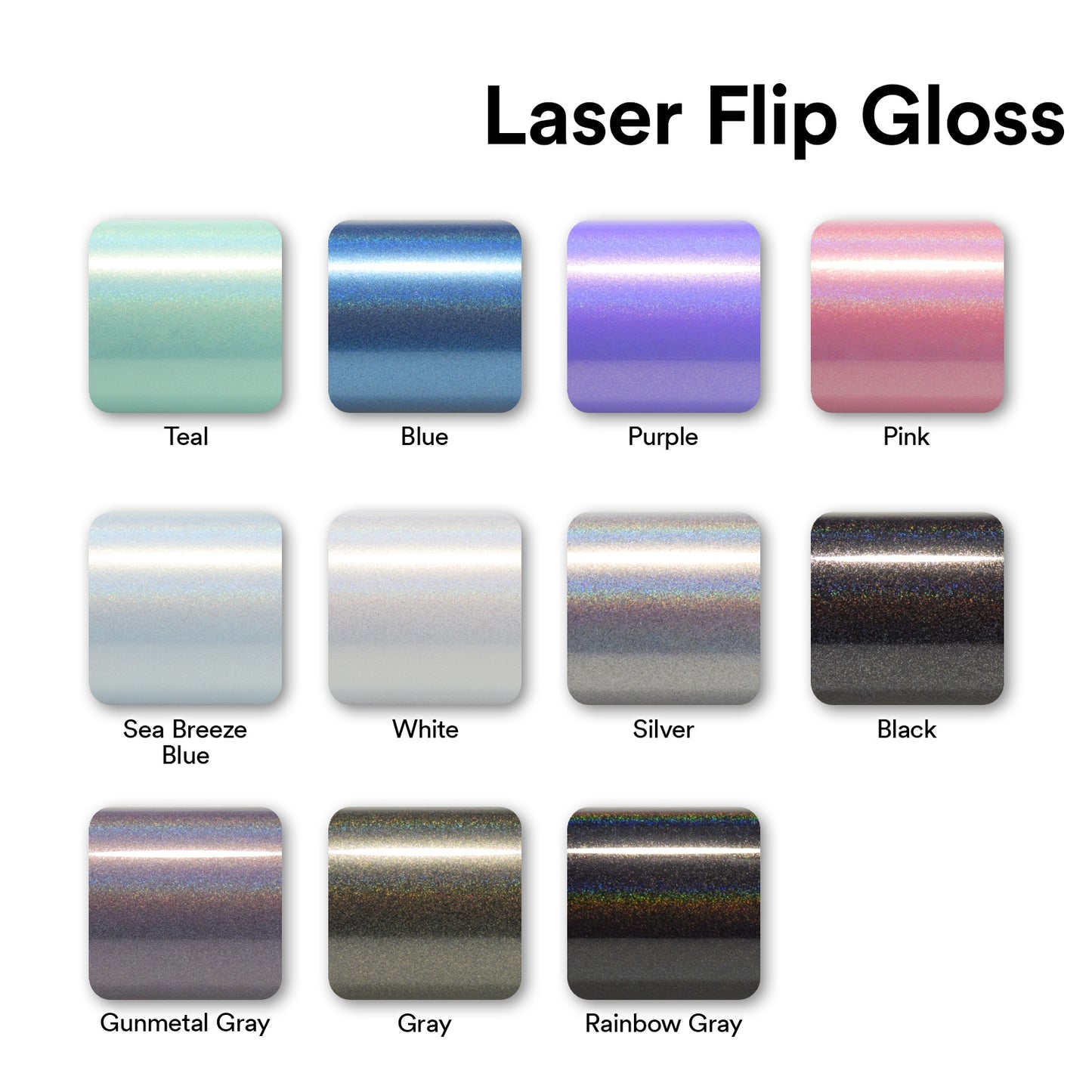 Laser Flip Gloss Sea Breeze Blue Vinyl Wrap