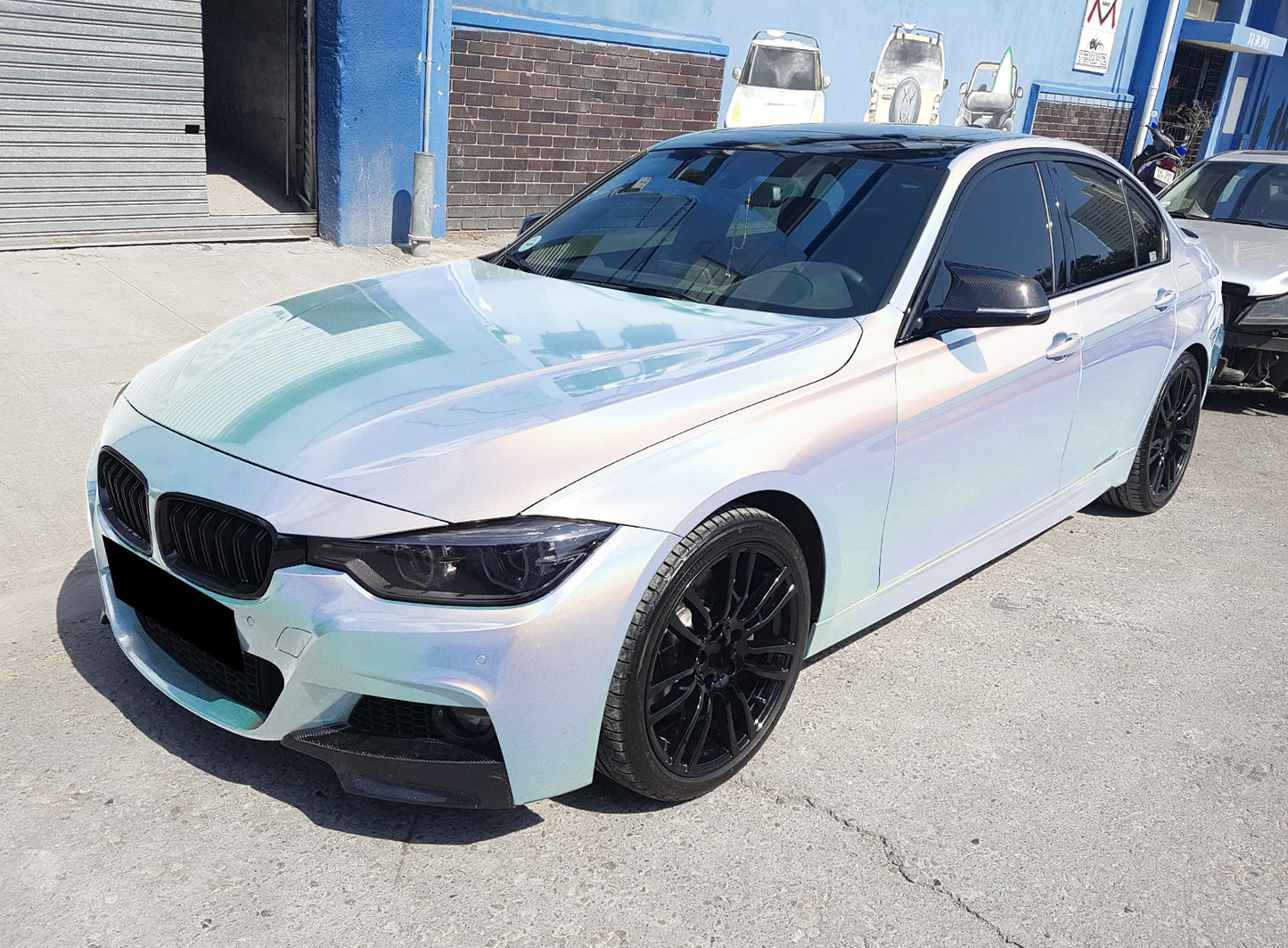 Laser Flip Gloss Sea Breeze Blue Vinyl Wrap